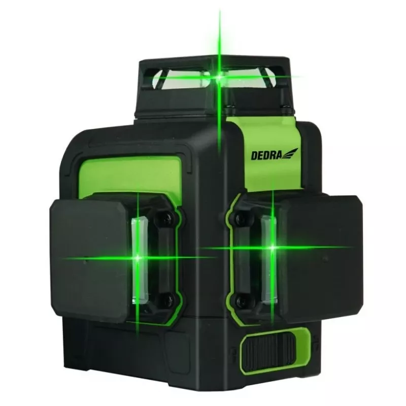 Lazerinis nivelyras Dedra MC0904 Green – 30 m, žalias spindulys, kompaktiškas