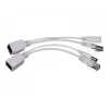 PoE adapterių rinkinys Gembird PP12-POE-0.15M-W