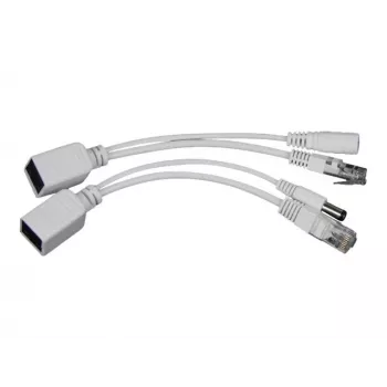 PoE adapterių rinkinys Gembird PP12-POE-0.15M-W