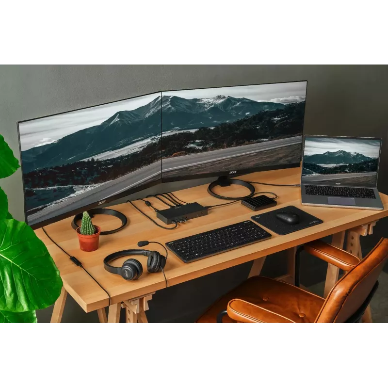 Laidinė biuro ausinė Acer AHW154 – stereo, 3,5 mm lizdas, tvirtas dizainas