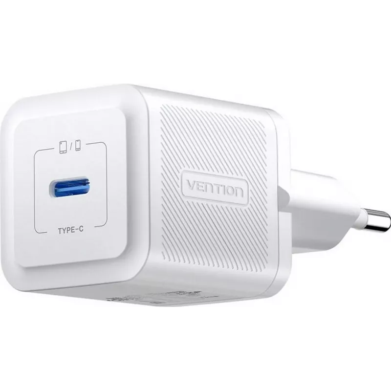 Vienos mobilusis įkroviklis FEPW0-EU — 20 W USB-C AC patalpų įkroviklis išmaniesiems telefonams, planšetėms, išmaniesiems laikrodžiams, ausinėms, baltas