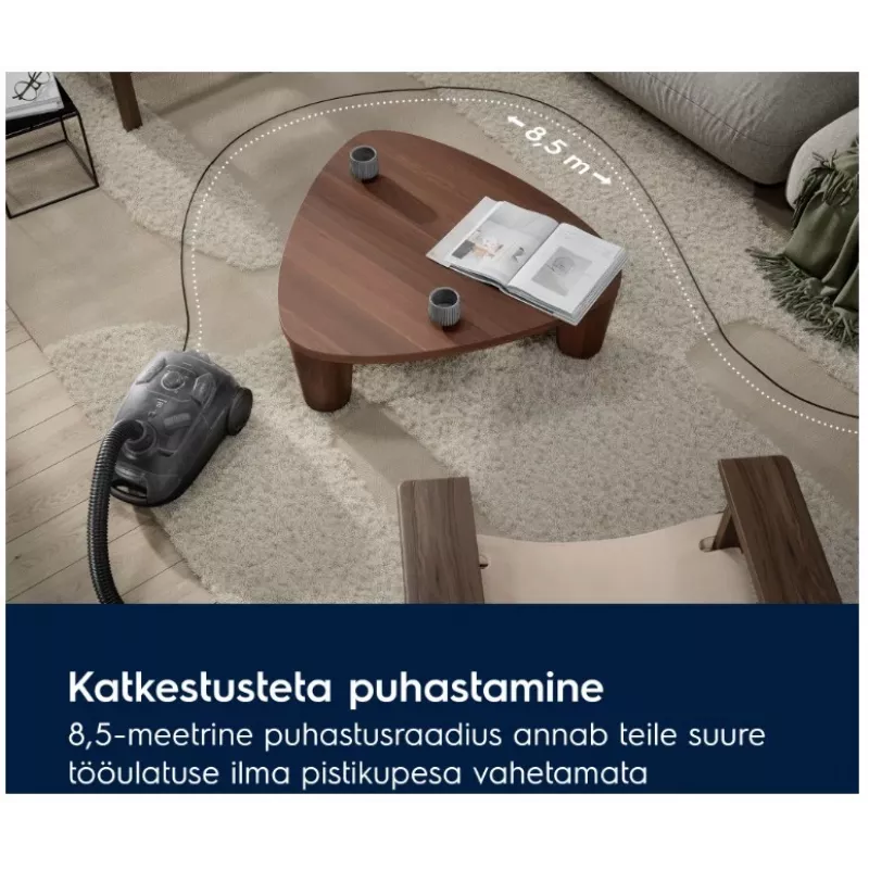 Electrolux 500 Animal EB51A3WB dulkių siurblys su maišeliu