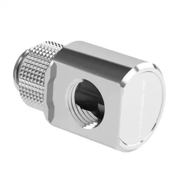 Barrow 90° sukamas adapteris G1/4 išorinis sriegis į G1/4 vidinį sriegį, sidabrinis, modelis FBWT90-MR s