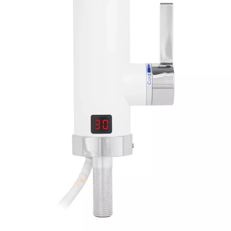 Momentinis vandens šildytuvas NOVEEN IWH460 4600W 220–240V, be bako, prie vartojimo vietos, 2,5 l/min, IPX4, LED ekranas