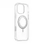 Magnetinis dėklas Baseus SkyRing 360° iPhone 16 Pro – permatomas, su 360° besisukančiu žiedu