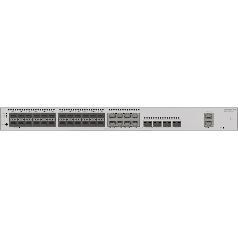 Huawei S310-24ST4X optiminis jungiklis, 8x Combo ETH, 4x SFP+, 24x SFP (8x Combo ETH), 4x SFP+