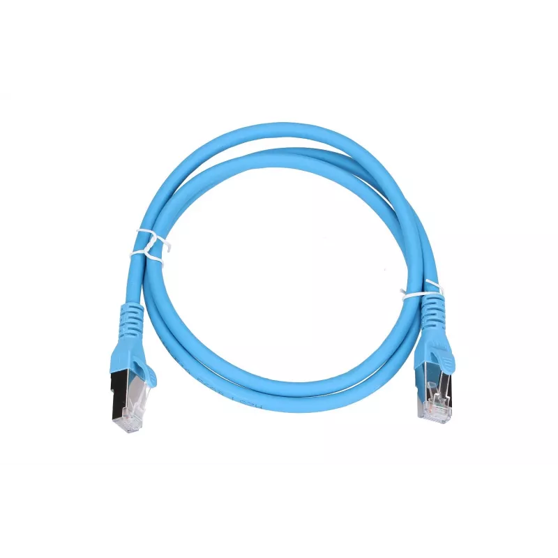 Extralink LAN Patchcord Kat.6A RJ-45 Cat6a 1m mėlynas