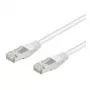 Wentronic Goobay CAT 5e jungiamasis laidas, SF/UTP, baltas, 0,5 m - CCA vario mišinys (93478)