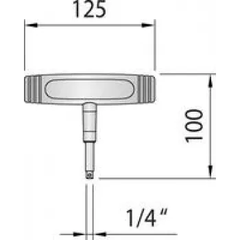 Gedore 763-10 1948016 Dinamometrinis raktas 1/4 colio (6,3 mm) 10–10 Nm