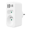 Maitinimo skirstytuvas MACLEAN MCE249 F/W – 2 kištukiniai lizdai (16A + 6A) ir 4 USB (2x A, 2x C PD 20W)