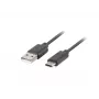 USB 2.0 kabelis LANBERG CA-USBO-20CU-0010-BK — USB A į USB C, 1 m, juodas, 480 Mbit/s