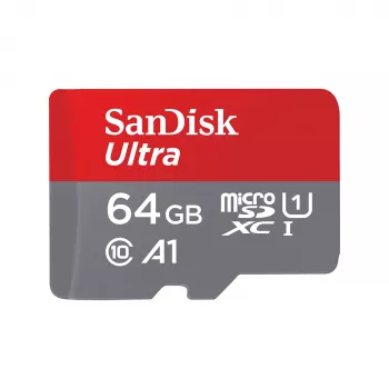 „SanDisk Ultra“ 64 GB „MicroSDHC“ UHS-I atminties kortelė SDSQUNR-064G-GN6TA