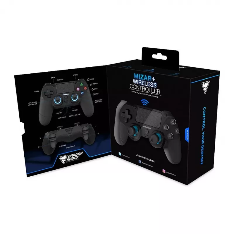 Valdiklis Dragonshock Mizar+ Wireless juodas PS4/PC