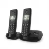 Belaidis analoginis/DECT telefonas Gigaset PURE 100A Duo – 2 rageliai, garsiakalbis, skambučio numerio rodymas, 1,5 colio ekranas, juodas
