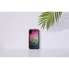 Dėklas telefonui iKins iPhone XR — vandens gėlių raštas, juodas