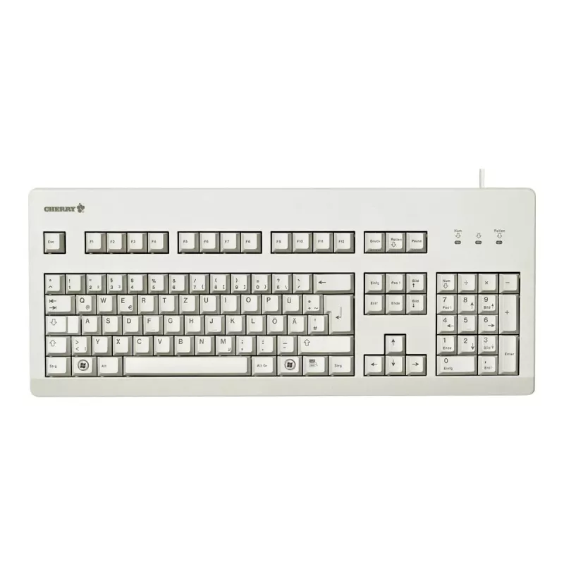 CHERRY G80-3000 klaviatūra USB QWERTZ vokiška pilka