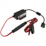 RAM Mounts RAM-GDS-CHARGE-V7B1U – vidinis USB įkroviklis automobiliui ir patalpoms, 10–30V, 9V/2.5A, 1,2 m laidas, juoda/raudona