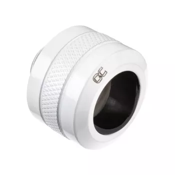 Alphacool 17484 jungtis, žalvarinė, balta, 23 mm aukščio, 26 mm skersmens, 6 vienetų pakuotė