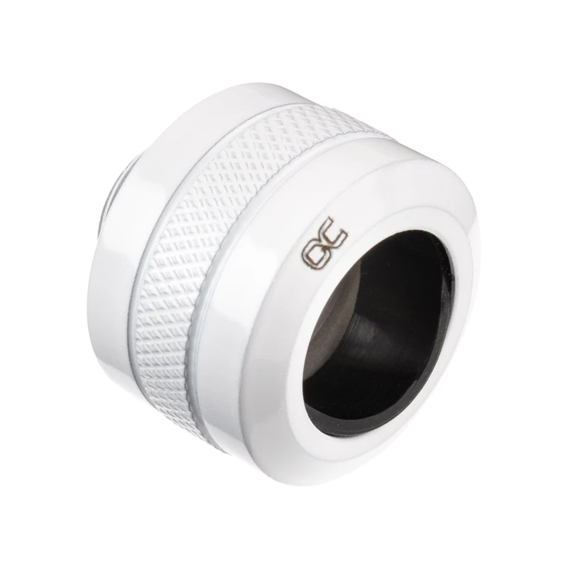 Alphacool 17484 jungtis, žalvarinė, balta, 23 mm aukščio, 26 mm skersmens, 6 vienetų pakuotė