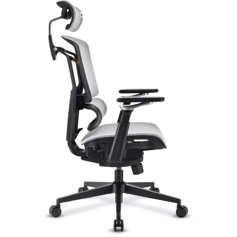 Biuro kėdė Sharkoon OfficePal C50M – paminkštinta sėdynė, tinklinis atlošas, juoda, atlošas 49×63 cm, sėdynės plotis 50 cm