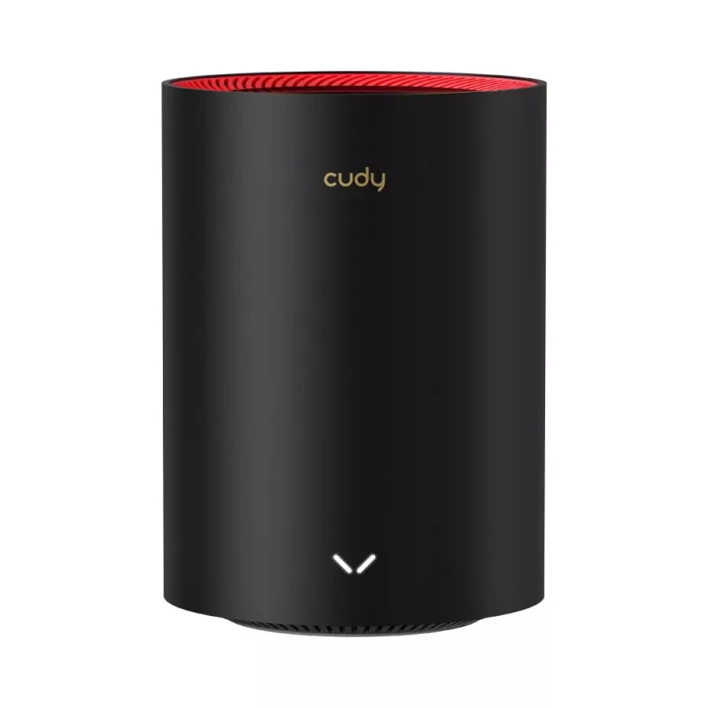 Cudy M3000 dviejų juostų (2.4 GHz / 5 GHz) Wi-Fi 6 (802.11ax) maršrutizatorius, juodas/raudonas, 1 vidinė antena