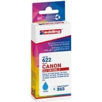 edding kasetė spausdintuvui EDD-622 žydra, suderinama su Canon CLI-581XXL C