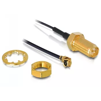 Koaksialinis adapteris I-PEX į RP-SMA DeLOCK 88379