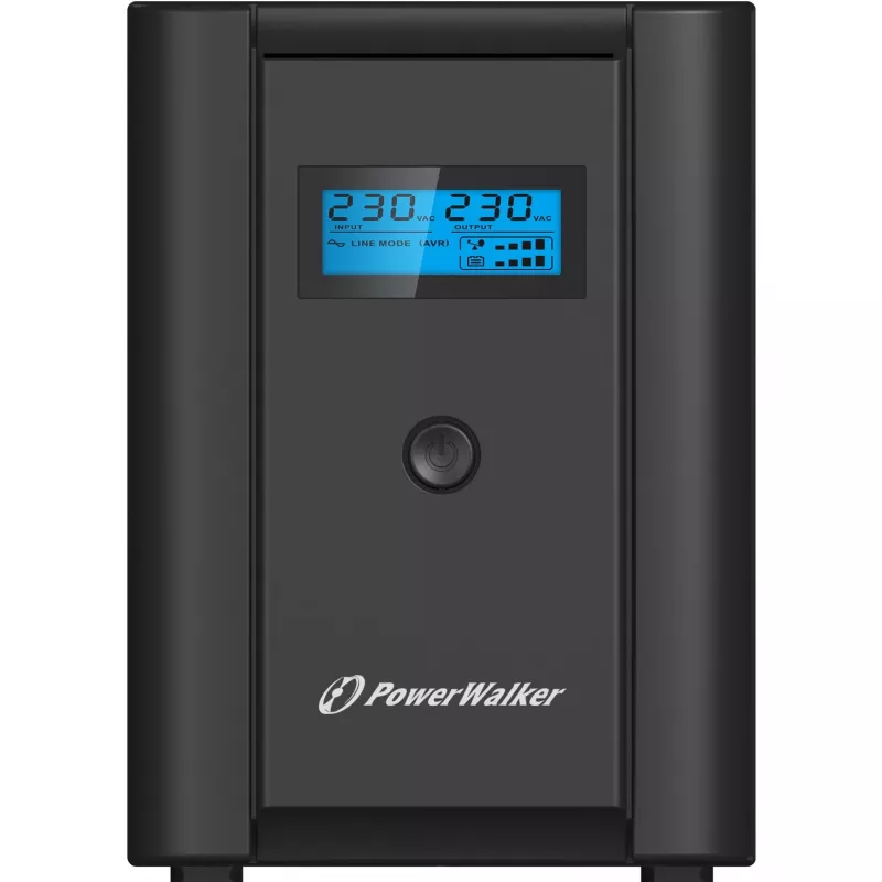 Nepertraukiamo maitinimo šaltinis PowerWalker VI 2200 LCD/IEC, linijinis-interaktyvus, 2.2 kVA, 1200 W, 6 AC lizdai