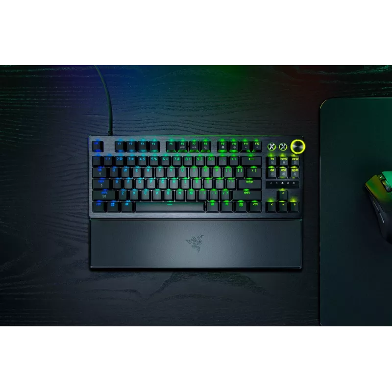 Razer Huntsman V3 Pro Tenkeyless 8KHz | Žaidimų klaviatūra | Laidinė | US | Juoda | USB Type-C | Razer Analog Optical Switch Gen-2