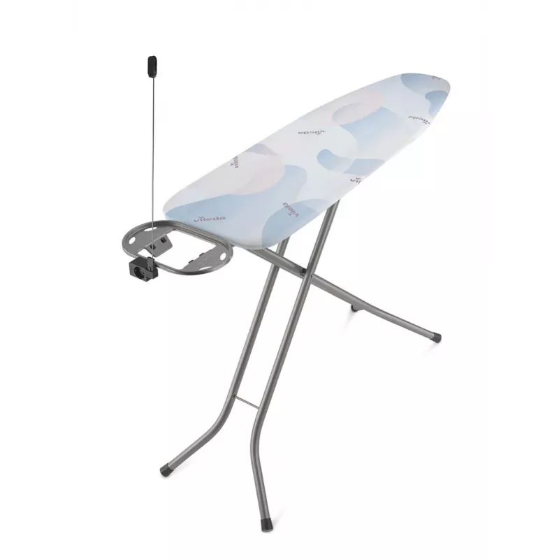 Pilno dydžio lyginimo lenta VILEDA Bravo Plus 143032 – reguliuojamas aukštis 80–97 cm, lenta 380×1200 mm, plieninis tinklelio viršus