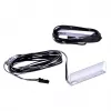 LED šviestuvas lentynoms cama meble 2LED mėlynas, stačiakampis, paviršinis montavimas, permatomas/juodas