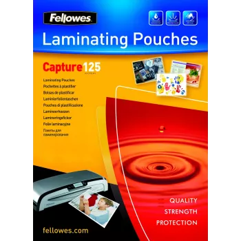 Fellowes A6 laminavimo maišeliai blizgūs 125 mikronų – 100 vnt.