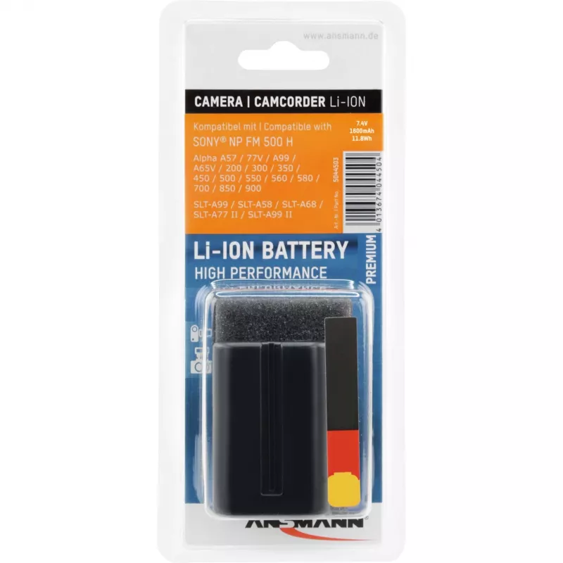 ANSMANN A-Son NP FM 500 H – Fotoaparato baterija Li-Ion 1500 mAh (5044503)