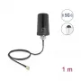 Išorinė antena DELOCK 81473 – 5G LTE, GNSS, Wi‑Fi 6, SMA jungtis, stiprinimas 1,1–4,0 dBi, kryptinė