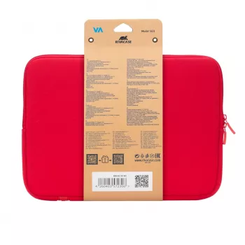 Nešiojamojo kompiuterio dėklas Rivacase 5123 33,8 cm (13,3 inch) Raudonas