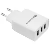 Everactive telefono įkroviklis 3x USB 3, 4A baltas
