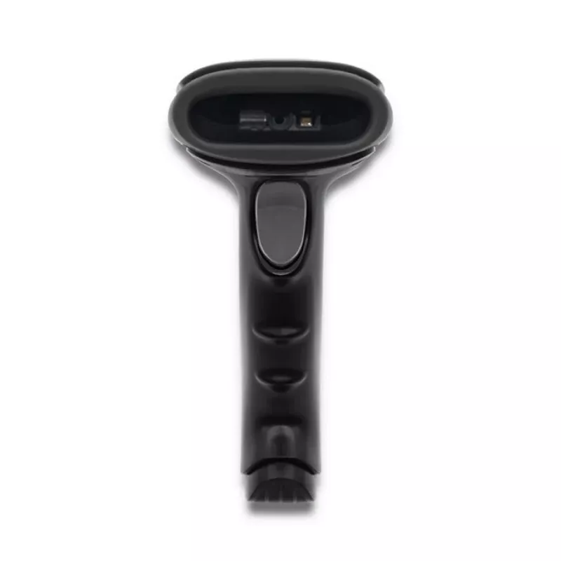 Nešiojamas brūkšninių kodų skaitytuvas QOLTEC 50868 – 1D/2D lazerinis skaitytuvas, USB laidinis ir belaidis, veikimo atstumas 600 mm, juodas