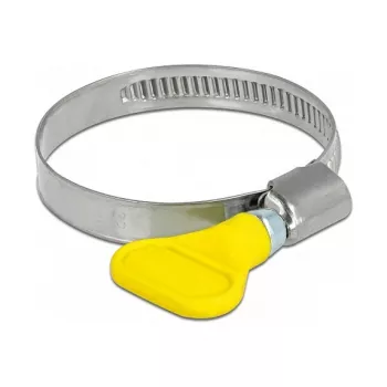 Drugelinis spaustuvas žarnoms DeLOCK 400 SS 32-50 mm 5 vnt geltoni