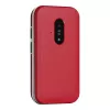 Sulankstomas telefonas Doro Leva E22, 2,8 colio (7,11 cm) ekranas, viena SIM, 0,3 MP kamera, 1150 mAh, 127,8 g, raudonai baltas