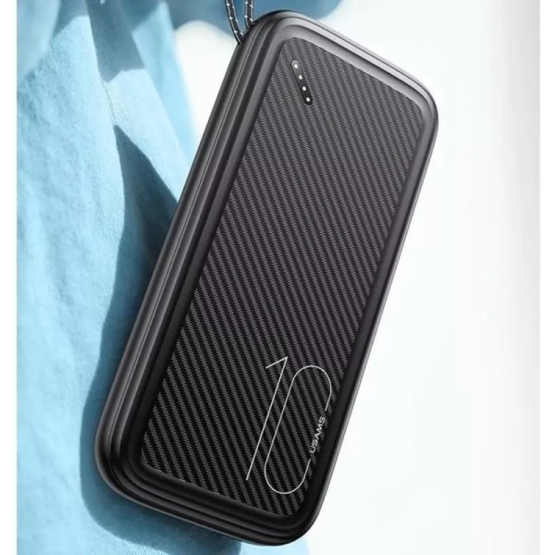 Nešiojamas powerbankas USAMS PB56 10000mAh 2xUSB / USB-C / MicroUSB greitas įkrovimas