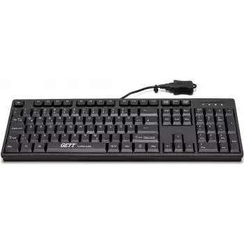 GETT CleanType Easy Basic klaviatūra - USB - vokiškas išdėstymas - juoda (KL26211)