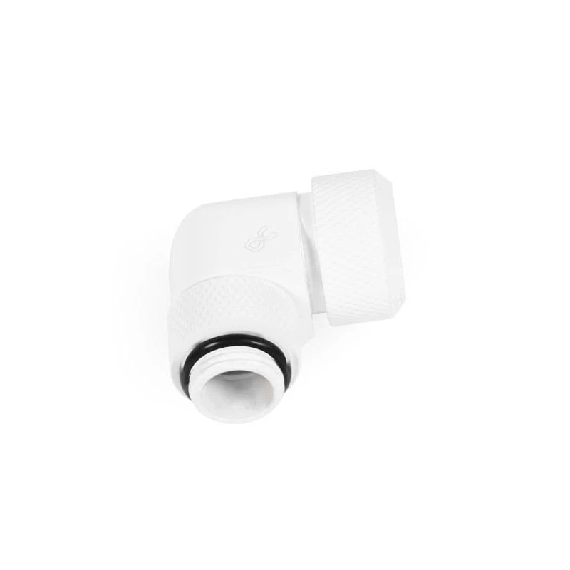 Alphacool 90° pasukama G1/4 vyriška jungtis 16 mm išorinio skersmens kietam vamzdeliui (Model 17621)