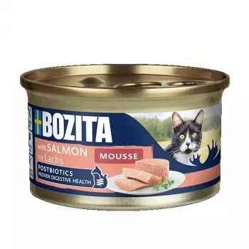 BOZITA Mousse Lašiša - šlapias kačių maistas - 85g