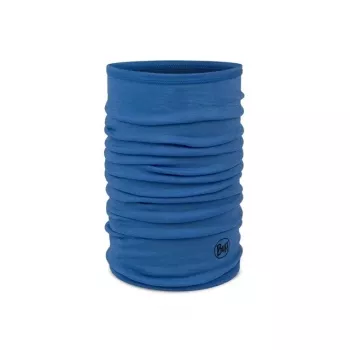 Vaikiška merino vilnos kaklo šildyklė Buff Merino Lightweight Jr Solid Mėlyna