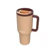 Terminis puodelis su teleskopiniu šiaudeliu Kambukka Rio Tumbler 950ml Almond Dream