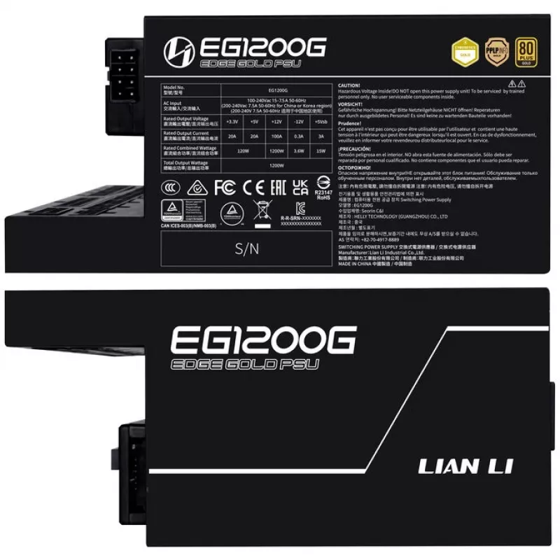 Maitinimo blokas Lian Li EG1200G 1200 W