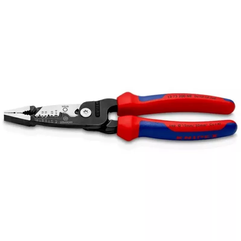 Knipex 13 72 200 ME vielos nuėmiklis Juoda, Mėlyna, Raudona, Nerūdijantis plienas
