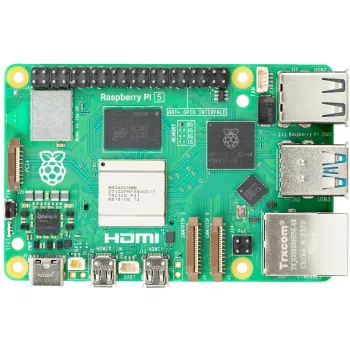 Vienos plokštės kompiuteris Raspberry Pi 5 16 GB, 2,4 GHz Cortex-A76, MicroSD, USB 3.2, Wi-Fi 5