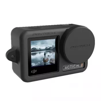 Dėklas fotoaparatui PGYTECH OSMO ACTION 3 Silikoninis guminis juodas
