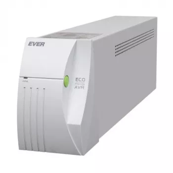 EVER ECO Pro 1000 AVR CDS - nepertraukiamo maitinimo šaltinis (UPS) - 230 V - 650 W - 1000 VA 5 Ah - USB - 2 lizdai - balta